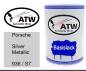 Preview: Porsche, Silver Metallic, 936 / S7: 500ml Lackdose, von ATW Autoteile West.